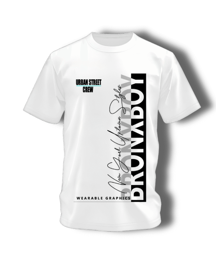 Bron-X-Boy-Men's-Summer-Text-Design-T-shirt